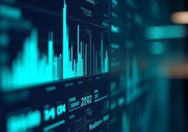 Data visualization dashboard showing predictive sales trends